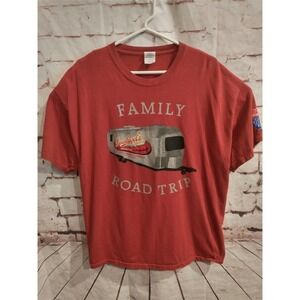 Leinenkugel's Mens T Shirt Tee XL Red Family Road Trip Beer Brewing Cotton
